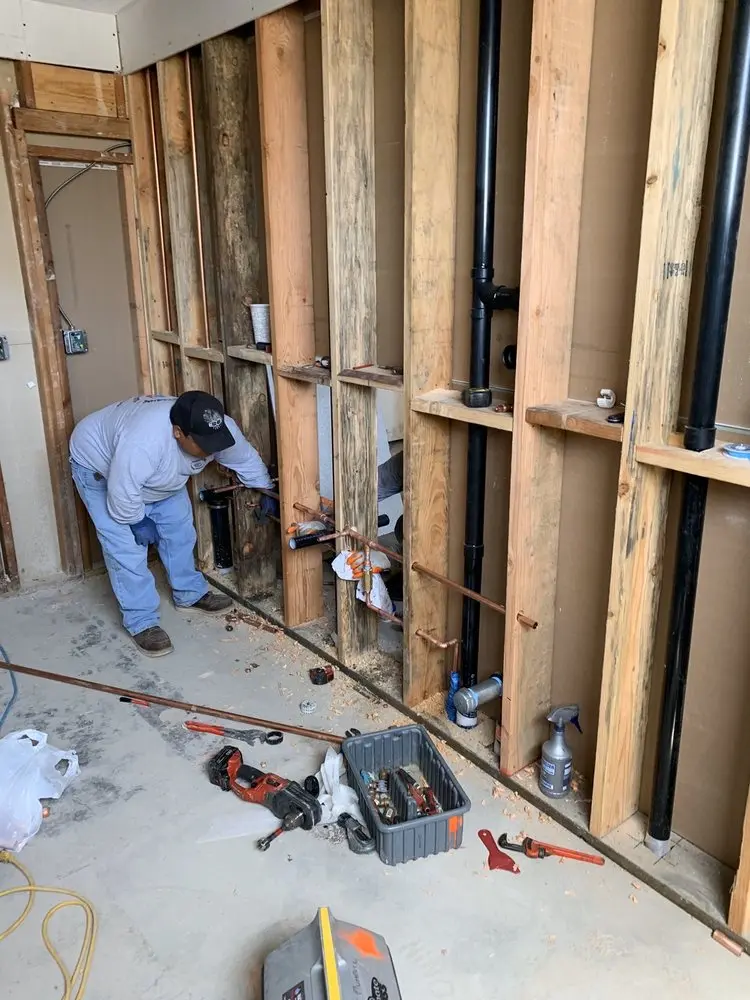 Commercial rough-in plumbing for Gas Line Repair in Pindleton
